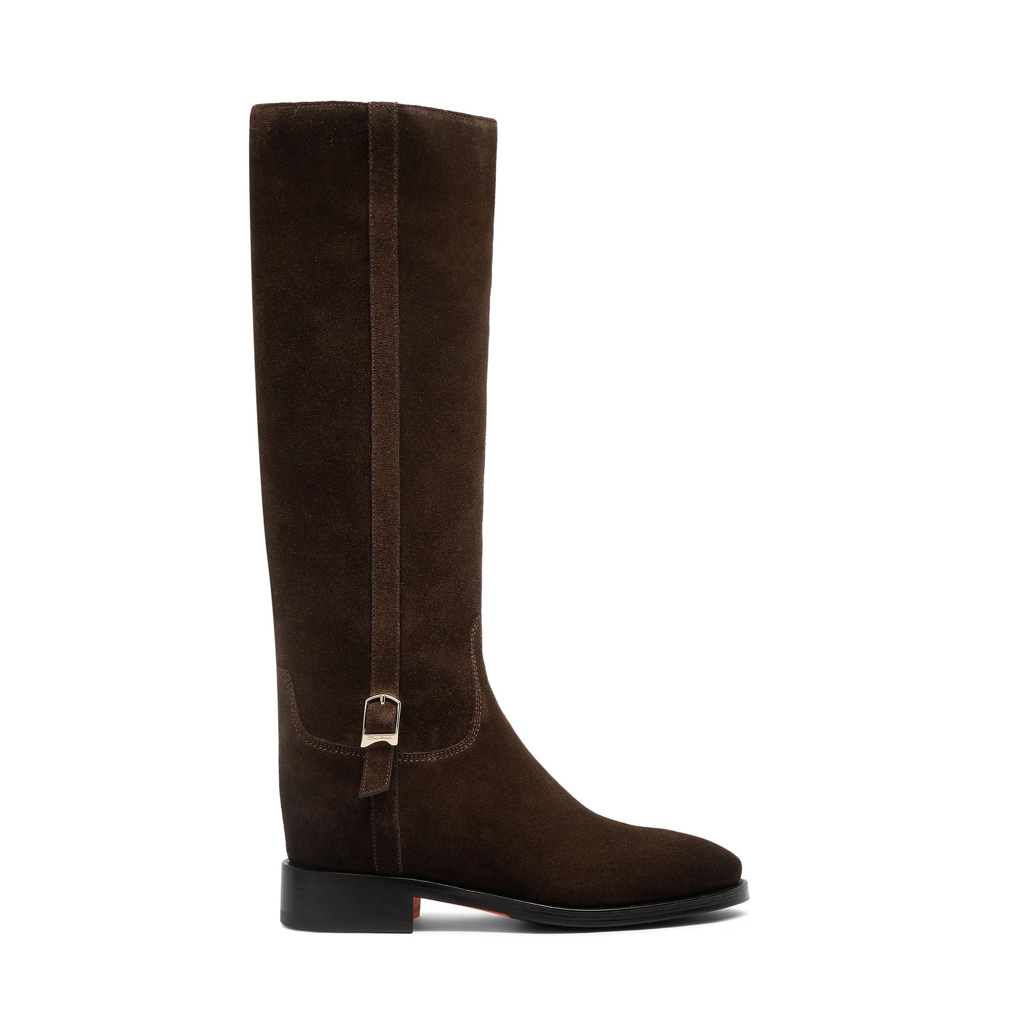 Women's dark brown suede boot – Coup d'Oeil Boutique